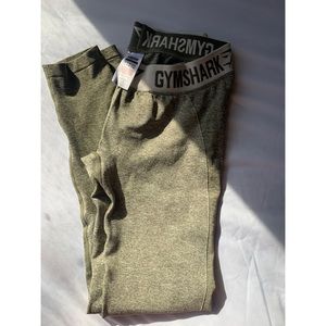 Gym shark flex leggings- Khaki/Sand